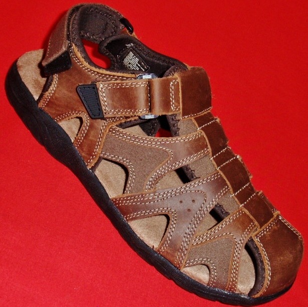 NEW Mens CROFT & BARROW MARTIN Brown Leather Casual Fisherman Sport Sandals Shoe | eBay