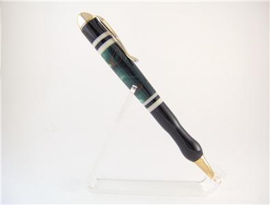 Acrylic,Lucite,Alternate Ivory Laminate Ballpoint Pen