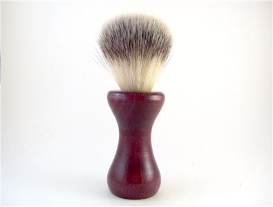Purpleheart Wood and Alternate Nylon Shaving Brush