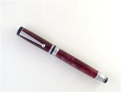 Satin American Classic Red Flake Acrylic Rollerball Pen