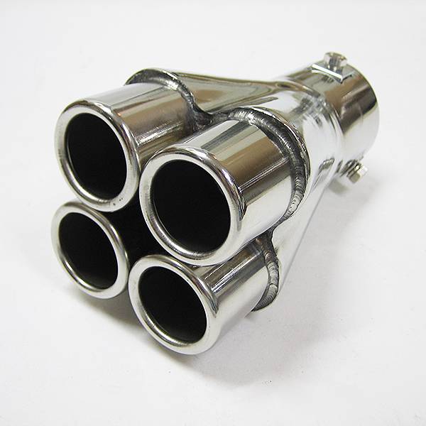 UNIVERSAL CAR EXHAUST TIP MUFFLER TRIM PIPE CHROME