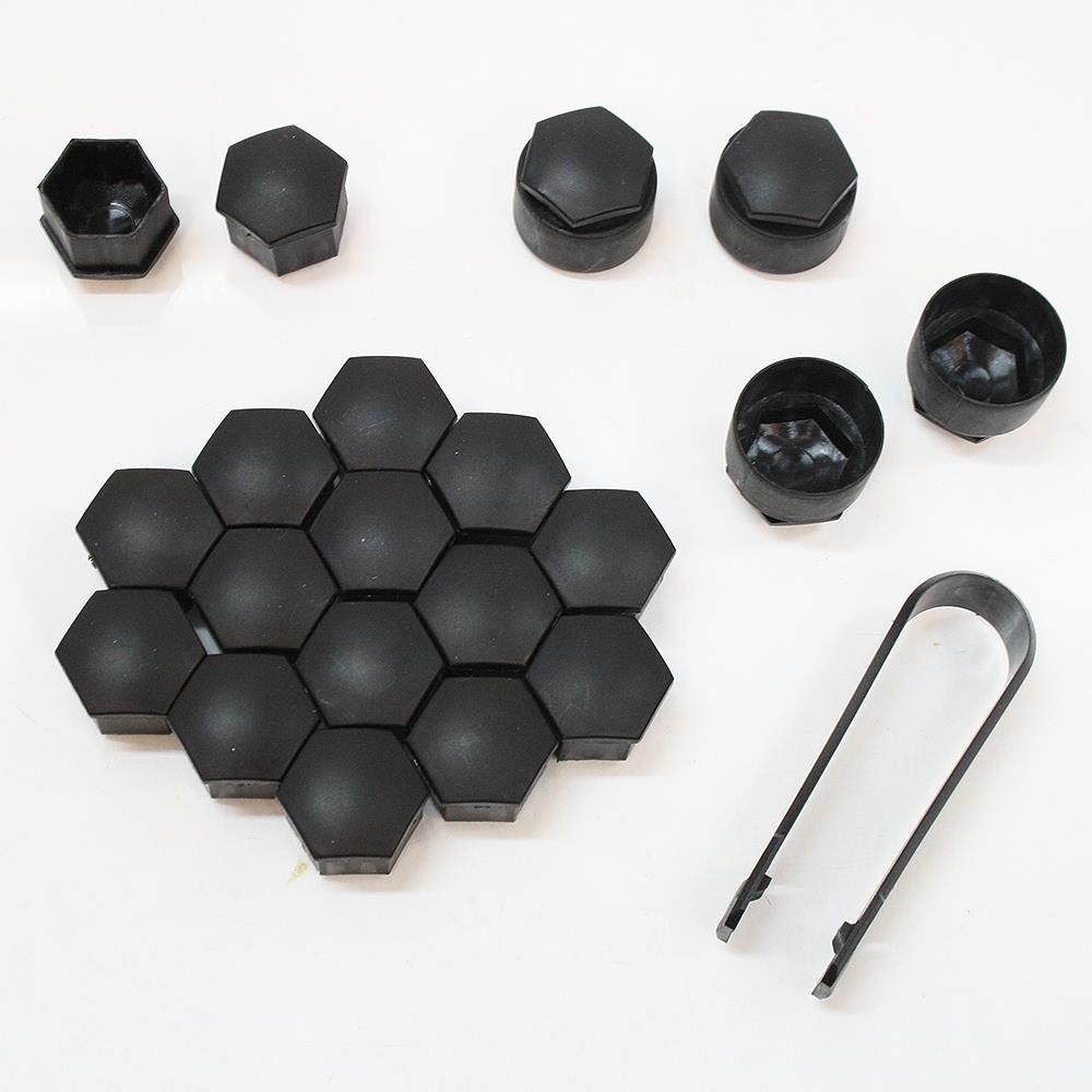 17mm Tire Locking Nut Bolt Covers Caps Fits Fiat Brava Doblo Ducato