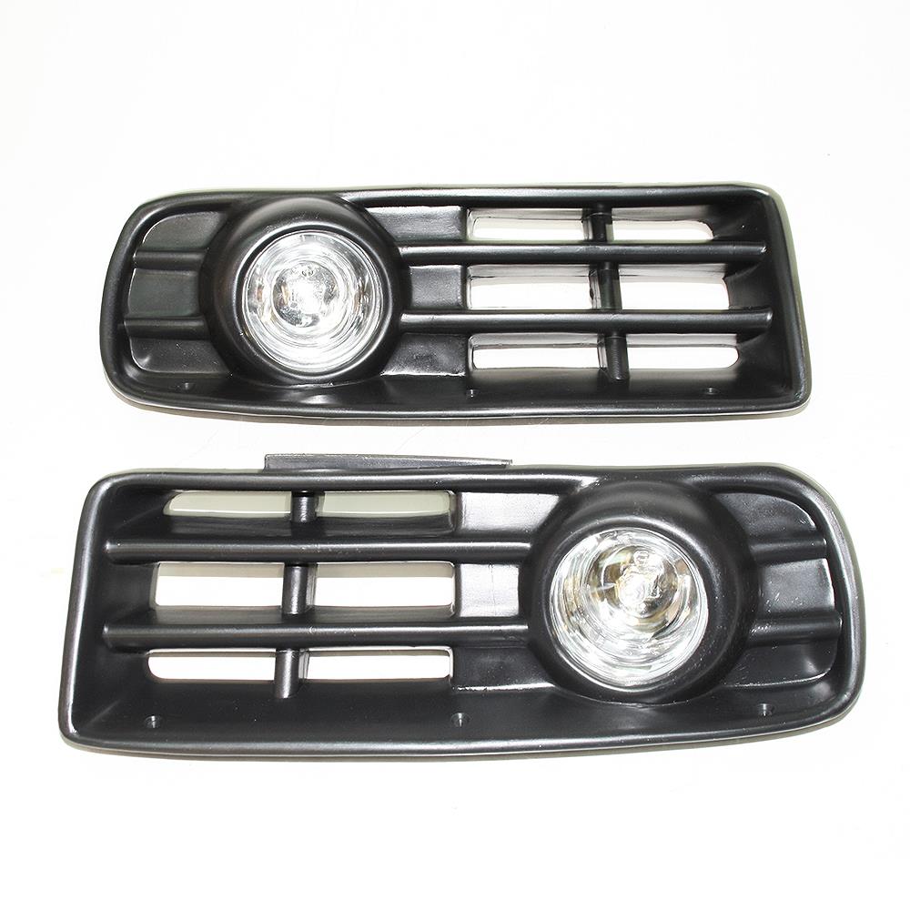 Vw Golf Mk4 Black Front Grille Fog Lights Lamps New eBay