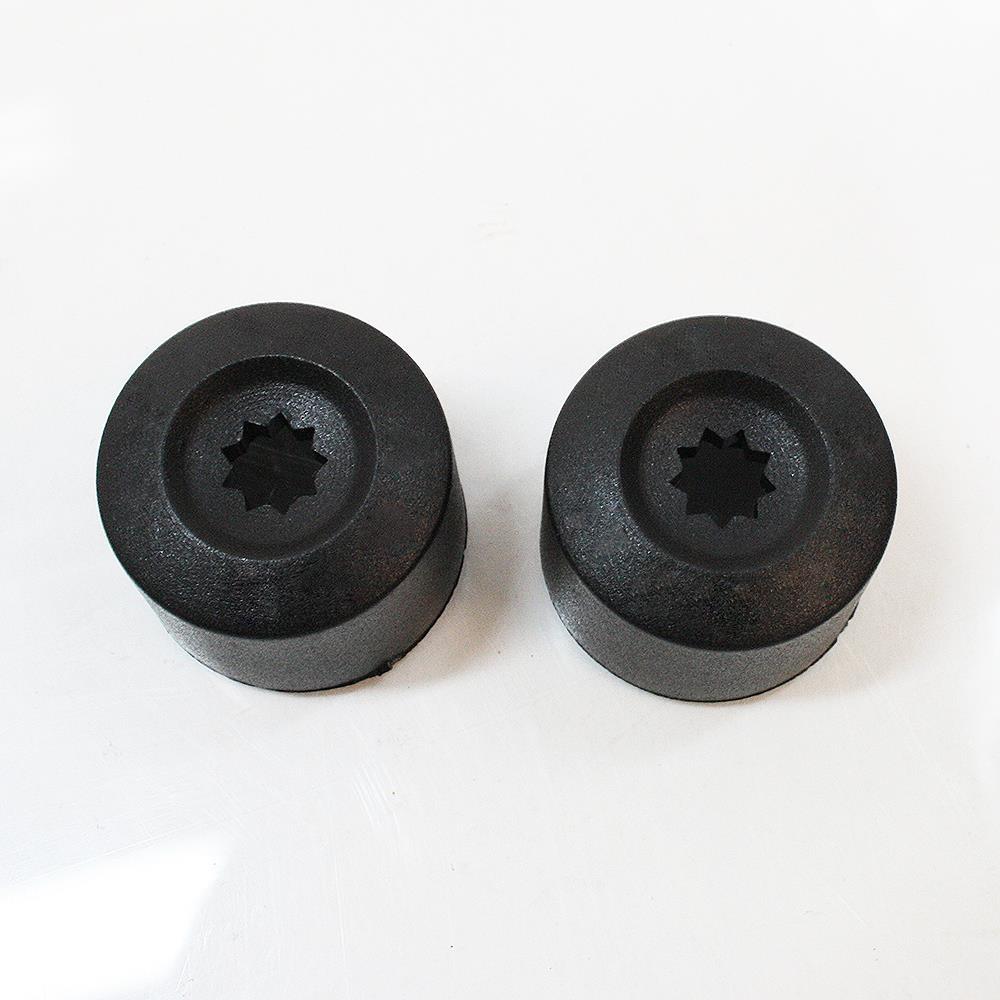 17mm Black Car Wheel Nut Bolt Covers Caps Fits Vw Volkswagen 20pcs