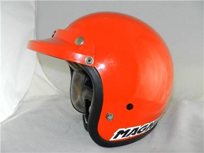 vintage 1980s bell magnum ltd helmet orange w box and vintage 1980s bell magnum ltd helmet orange w box and