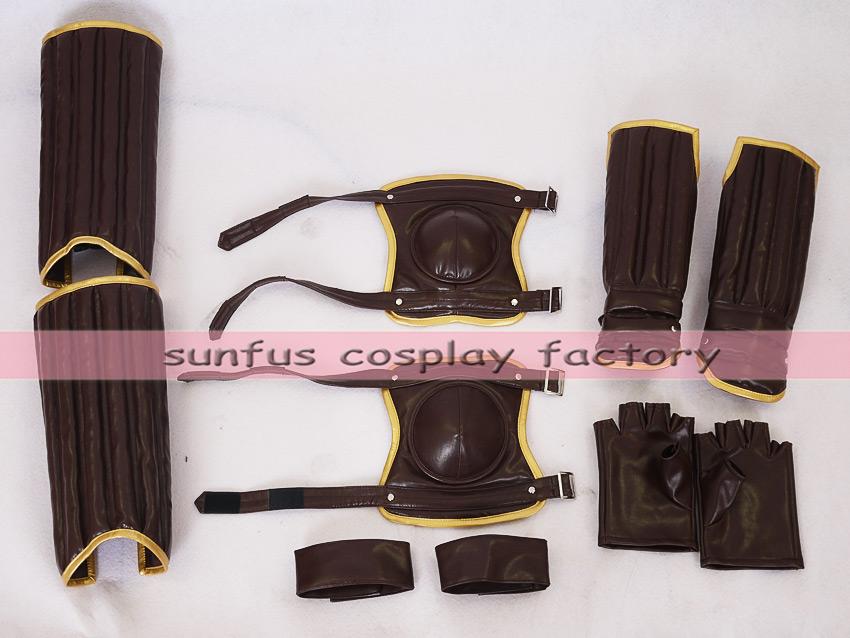 Harry Potter movies Leg & Arm guard Gloves cosplay Quidditch costume