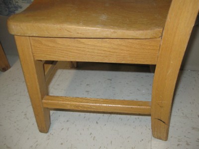  Furniture Denver on Vintage Child S School Solid Sturdy Golden Oak Chairs   Ebay