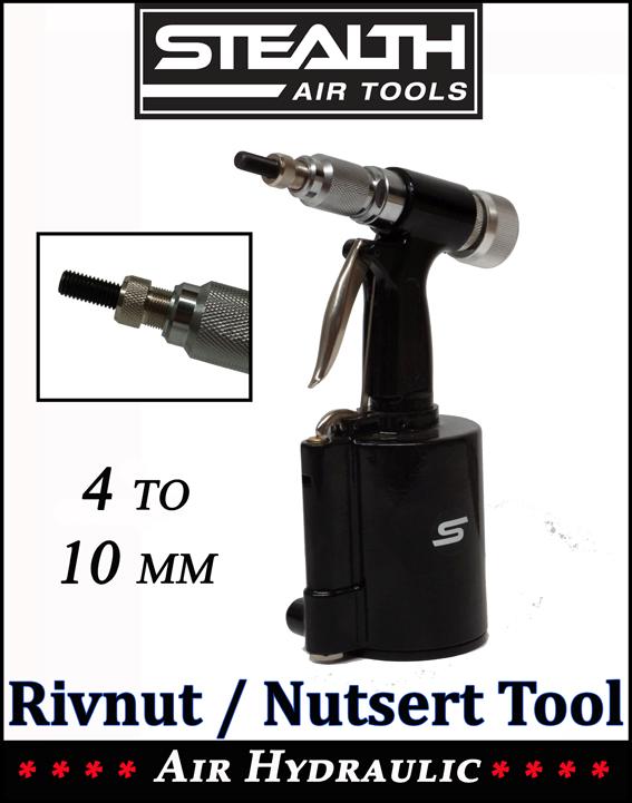 STEALTH Nutsert / Rivnut Air Hydraulic Tool Rivet Nut Riveter Gun Tools