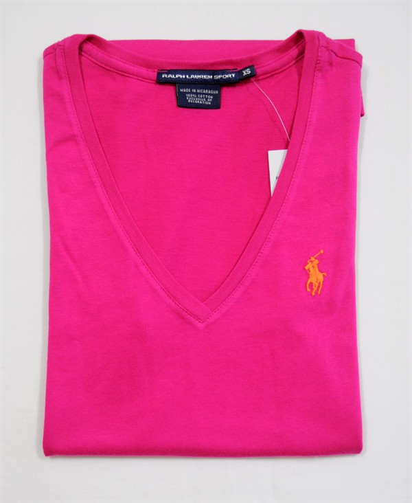 NWT Ralph Lauren Polo Womens SS Pima Vneck Tshirt Tee eBay