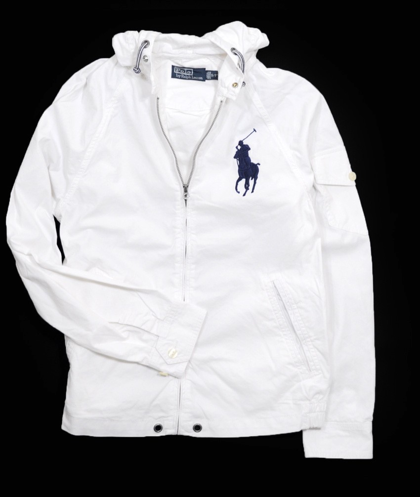 NWT Ralph Lauren POLO Mens Big Pony WINDBREAKER Jacket NEW! WHITE eBay