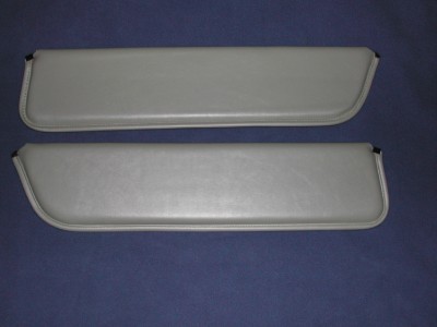 6266 FORD PICKUP or 66 BRONCO WHITE SUNVISORS PAIR MADE IN THE USA 