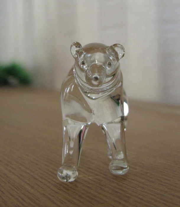 blown glass polar bear