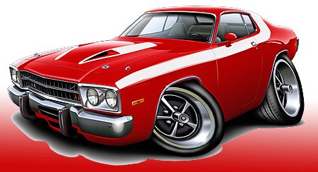 1973 74 Plymouth Roadrunner Muscle Car Art Print New Ebay