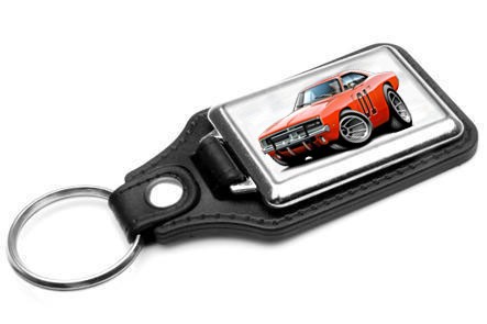 General-Lee-Dodge-Charger-Muscle-Car-toon-Keychain-NEW