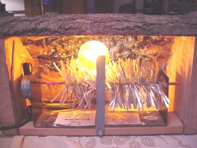 logs electric fireplace faux fake rotating fire winter wood decor