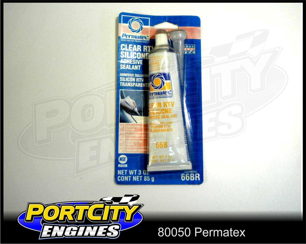 80050 Permatex Clear RTV Silcone Adhesive Sealant Automotive Marine