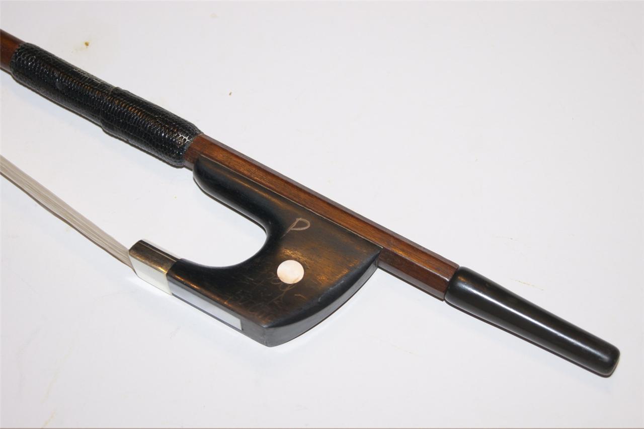 ANTIQUE OLD DOUBLE BASS BOW PERNAMBUCO GERMANY 137g