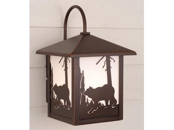 RUSTIC LODGE WALL SCONCE YELLOWSTONE bozeman bear OW35083BBZ LIGHTING VAXCEL eBay