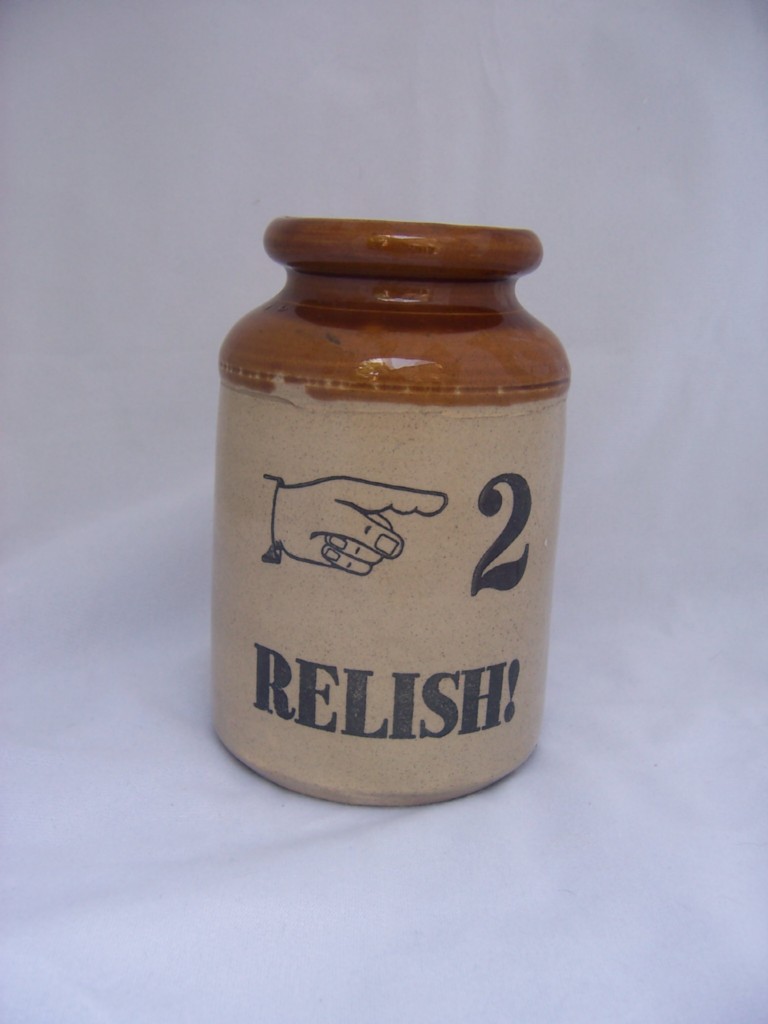 Vintage English Relish Jar Med 2 Moira Pottery England
