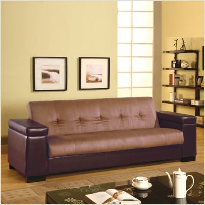 Fouton Couches on Convertible Futon Sofa Bed In Microfiber Vinyl 90 L Ebay