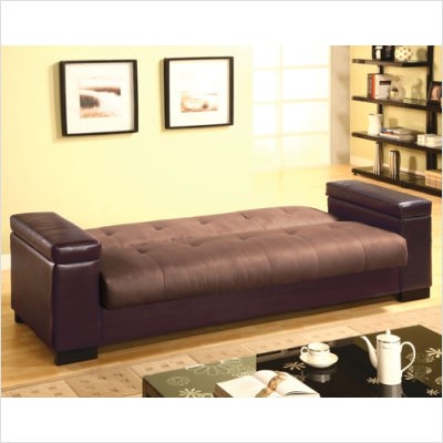 Fouton Couches on Convertible Futon Sofa Bed In Microfiber Vinyl 90 L Ebay