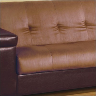 Futon Sofa  on Convertible Futon Sofa Bed In Microfiber   Vinyl 90  L   Ebay