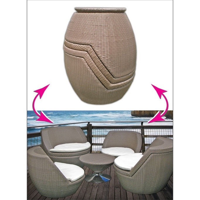 5 Pc Modern Art Deco Wicker Patio Furniture Set Table Image Hosting At Auctiva Com A Beautiful Set Of Outdoor