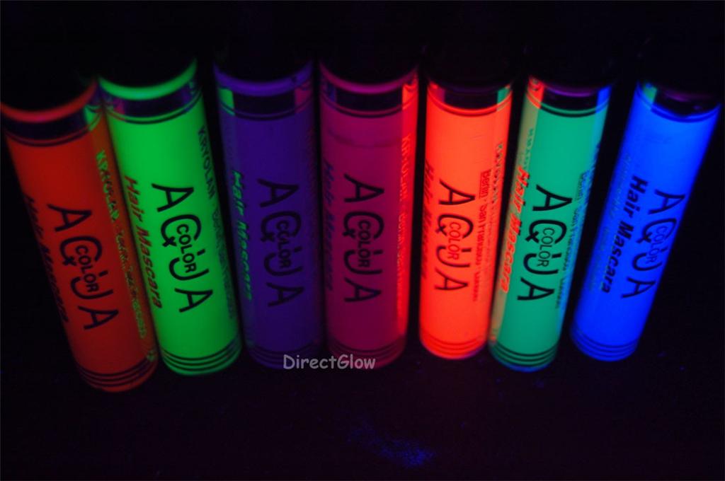 Kryolan Blacklight Reactive Hair Mascara -Temporary Dye