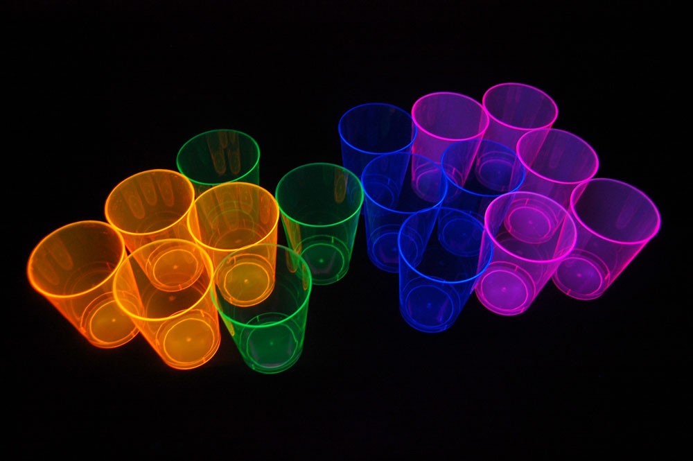 Assorted Neon Blacklight Reactive 10oz Party Cups 50ct eBay