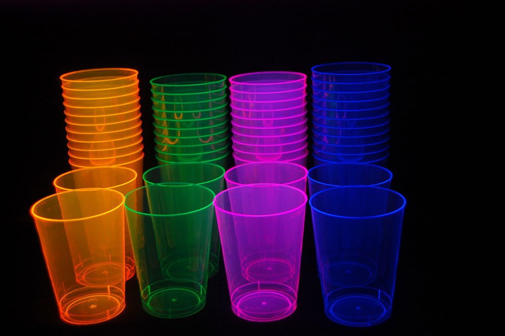 Assorted Neon Blacklight Reactive 10oz Party Cups 100ct eBay