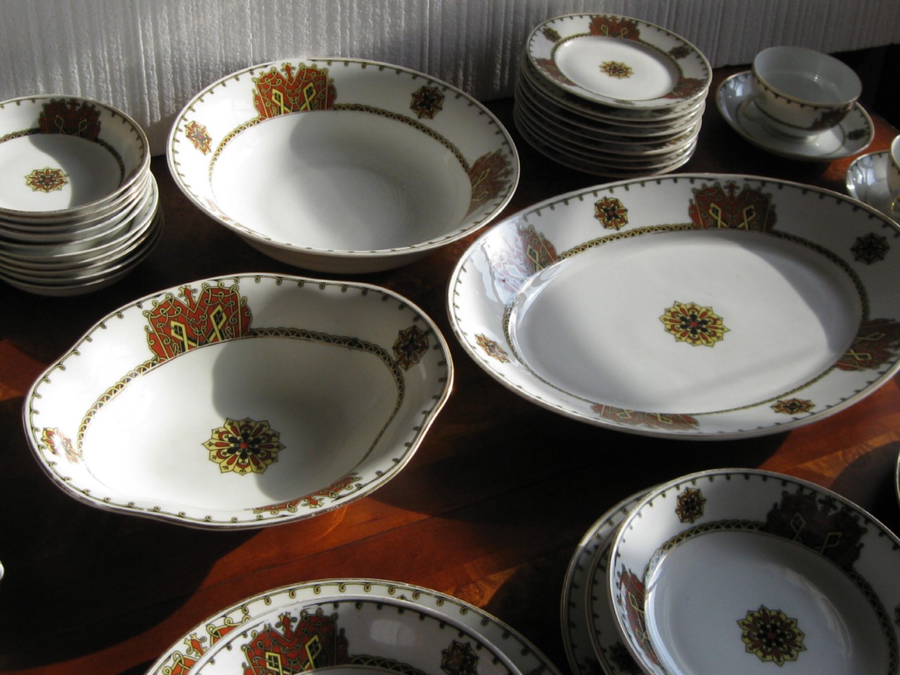 ANTIQUE CT ALTWASSER SILESIA ART DECO CHINA DINNER SET 81 PIECES eBay