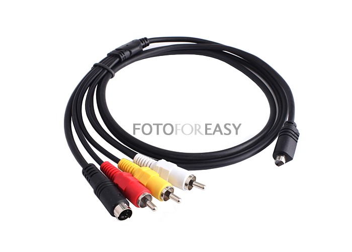 AV A/V TV Cable/Cord for Sony Handycam Camcorder DCRSR68/E SX63 HDR