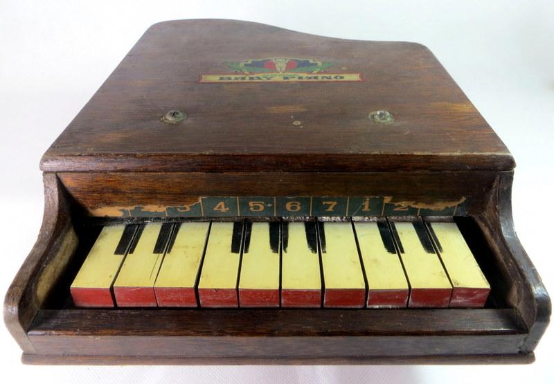 antique toy piano