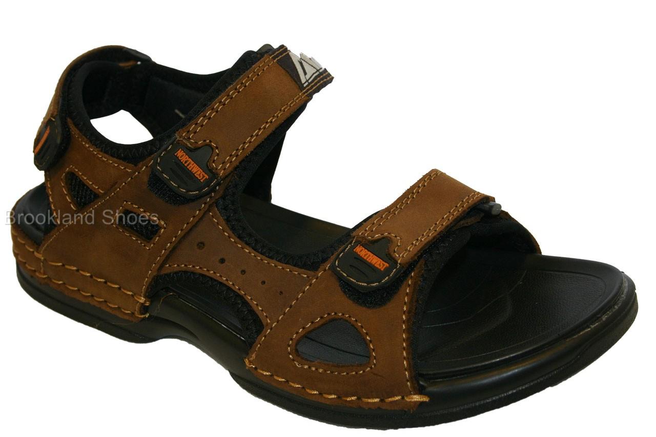 Men's Leather Jesus Sandals Beach Flip flops Velcro Adjustable | eBay