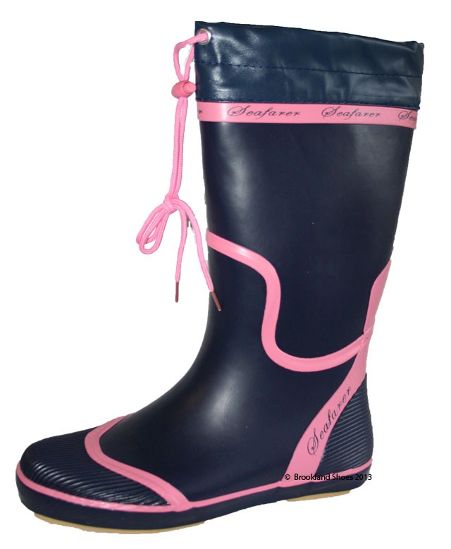 Ladies Seafarer Sailing Boat Deck Rubber Wellington Boots Wellies Sizes