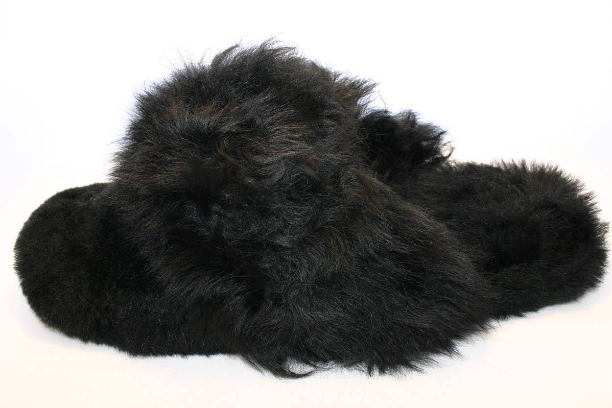 fuzzy sheepskin slippers