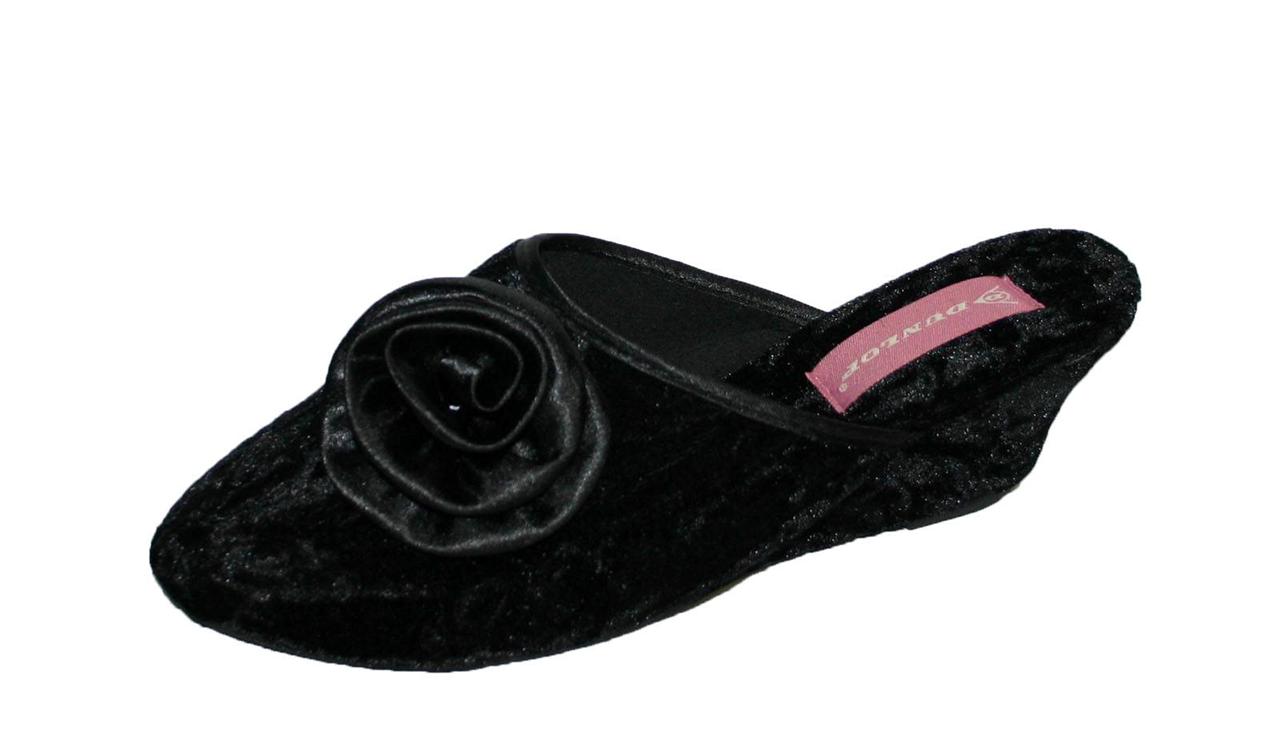 Ladies Girls Dunlop Alena Wedge Heel Mule Slippers Sizes 3 8 eBay