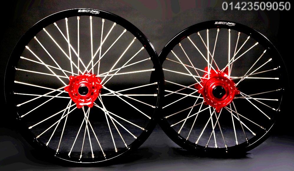 new ktm enduro wheels 21 18 black rims orange hubs eBay