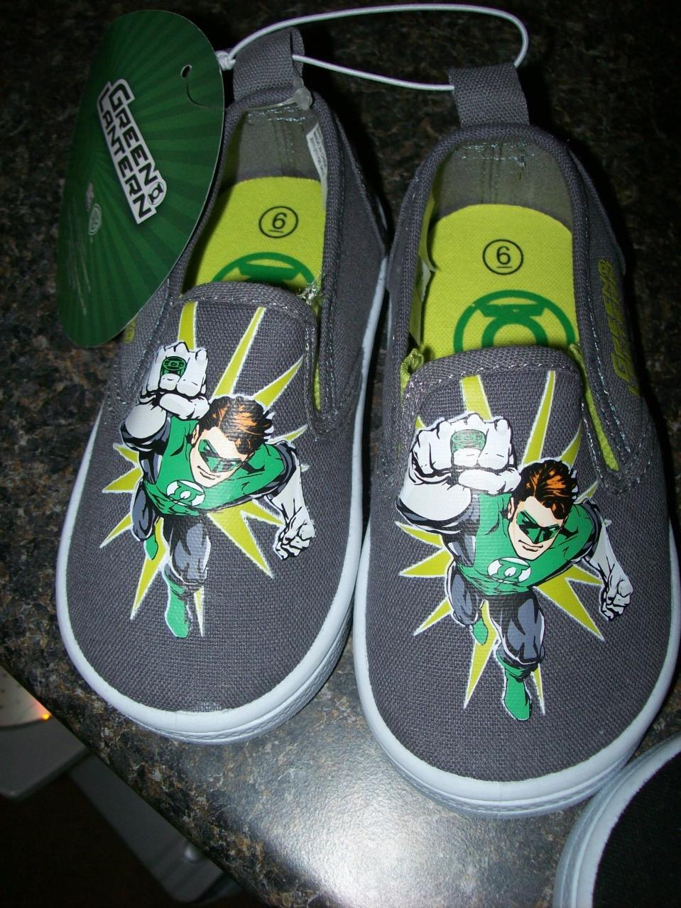 DC Comics GREEN LANTERN Boy Toddler Slip on SHOES Super DC Comics GREEN LANTERN Boy Toddler Slip on SHOES Super