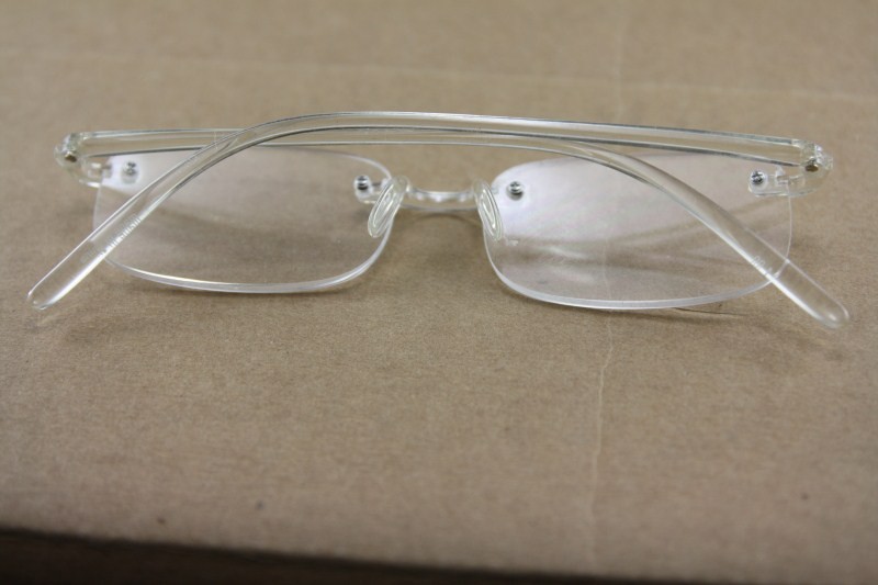 Flexible super light reading glasses plastic frame rimless less 8343