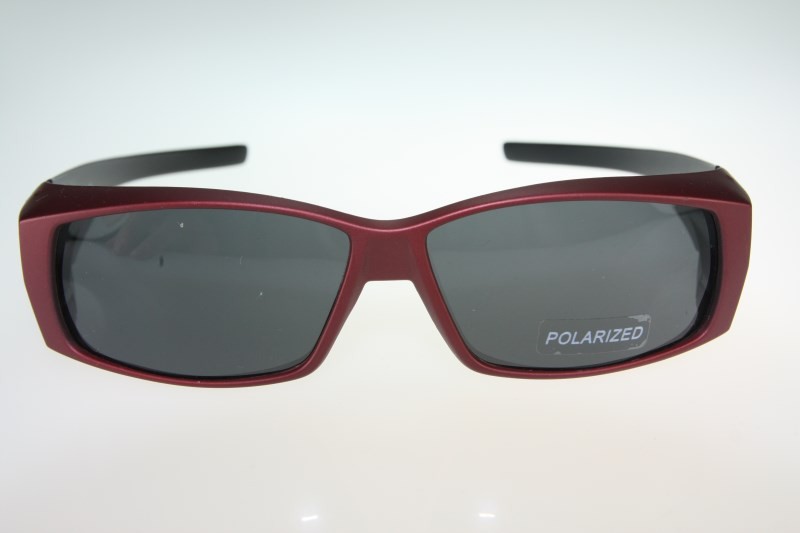 8370 Polarized wraparound Sunglasses Clip wear fit over eyeglass