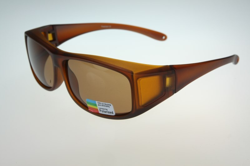 372 plastic Polarized wraparound Sunglass Clip wear fit ...