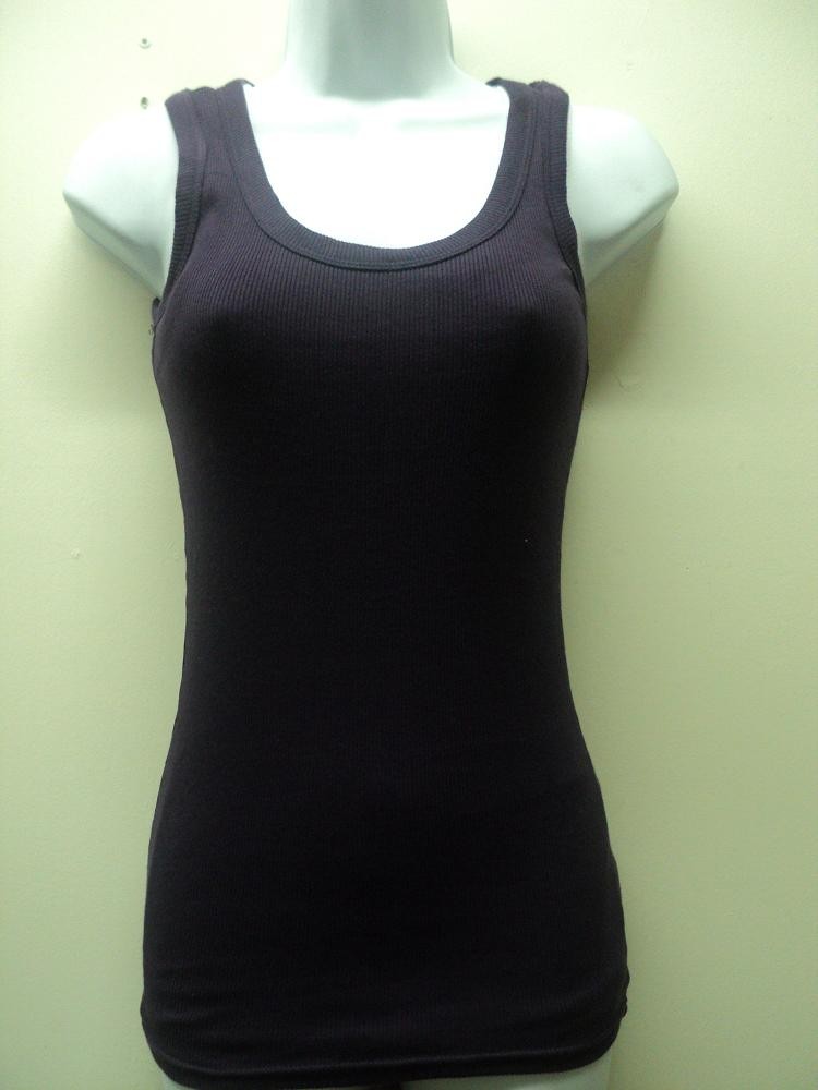 1 WOMENS LONG LENGTH RIB TANK TOPS A-SHIRTS WIFE BEATER - eBay (item 280643063107 end time Apr-10-11