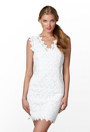 NWT Lilly Pulitzer REEVE White Lace DRESS 10 Papillon ...