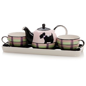 scottie dog tea set