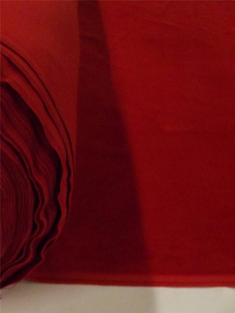 Red 100 Cotton Velvet Velour Fabric Upholstery Drapery