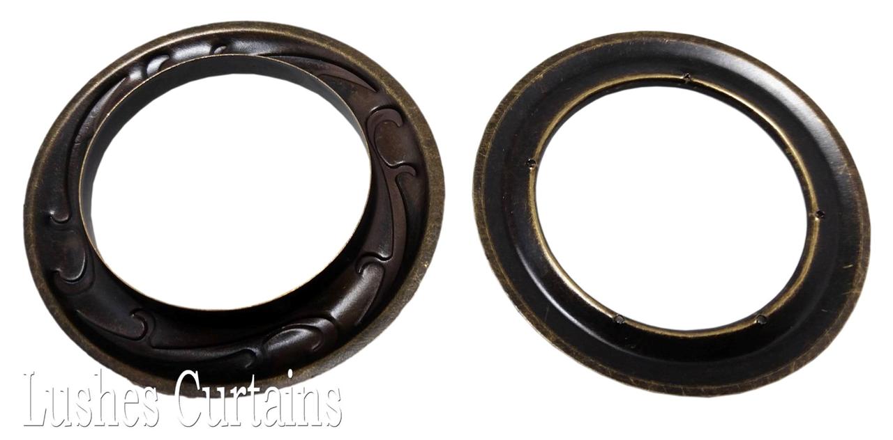 Curtain Drapery Antique Brass 12 Metal Grommet 19/16" Pack w/Washer