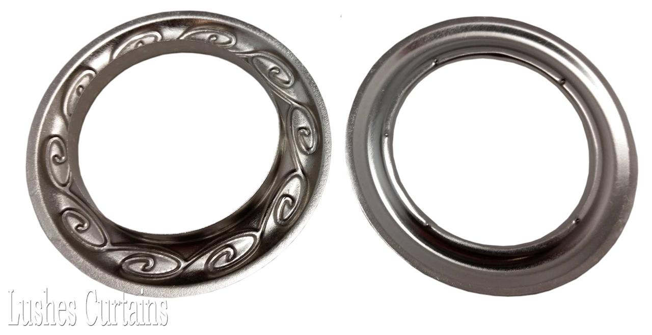 Curtain Panel Drapery Nickel 12 Metal Grommets 19/16 inch Pack w