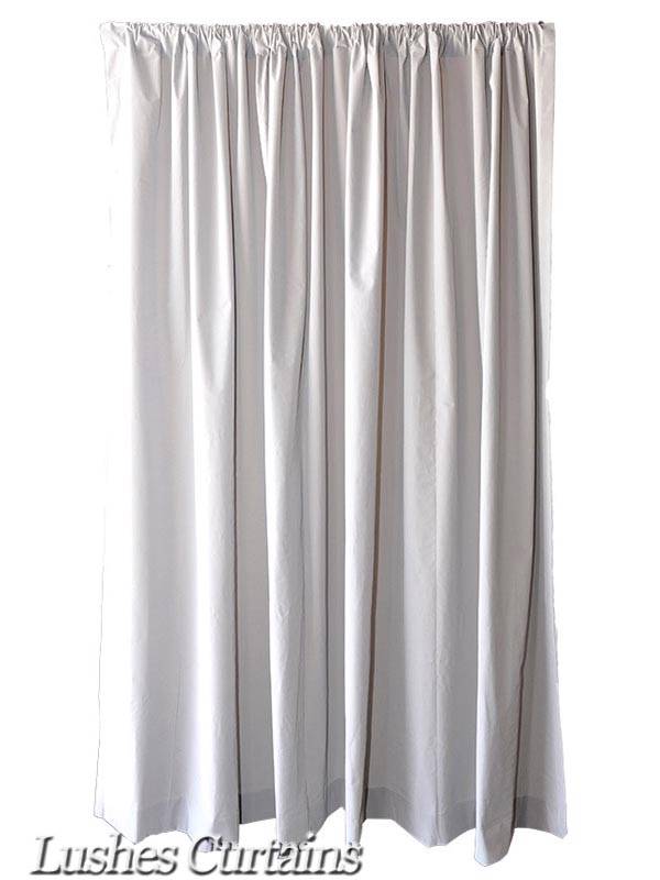 Extra Length Gray 120 Inch H Velvet Curtain Long Panel