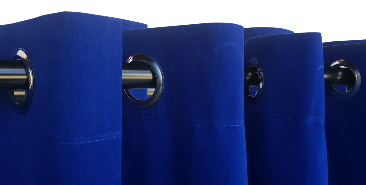 Royal Blue 96 Quot H Velvet Curtain Panel W Grommet Top Eyelet